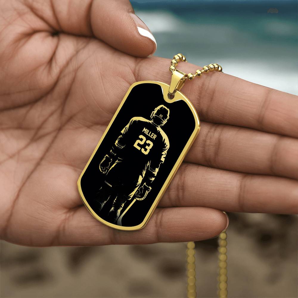 Copy Personalized Hockey Necklace