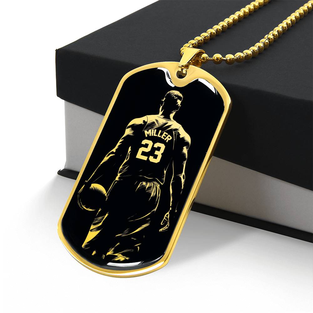 Personalized Basketball Necklace