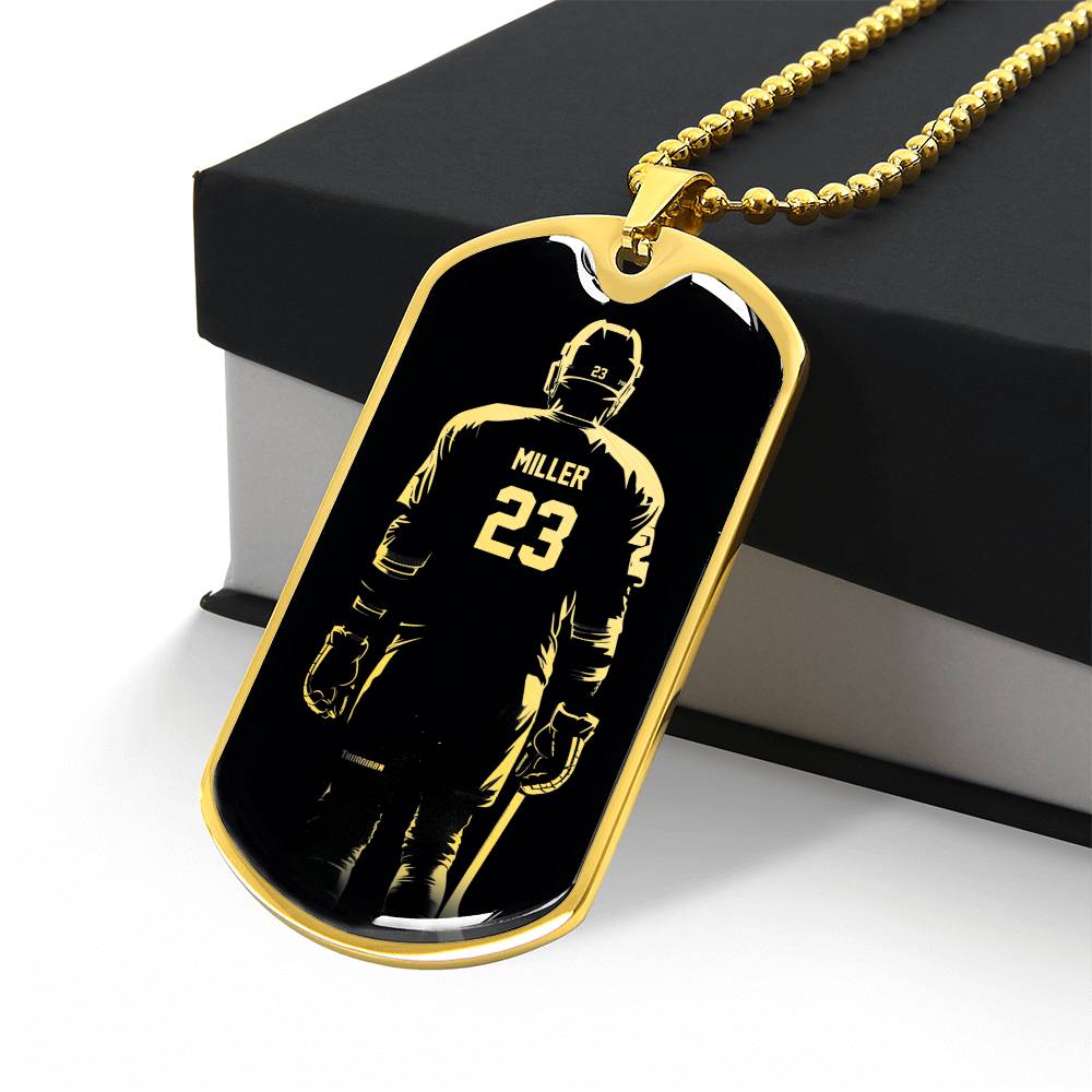 Personalized Hockey Necklace