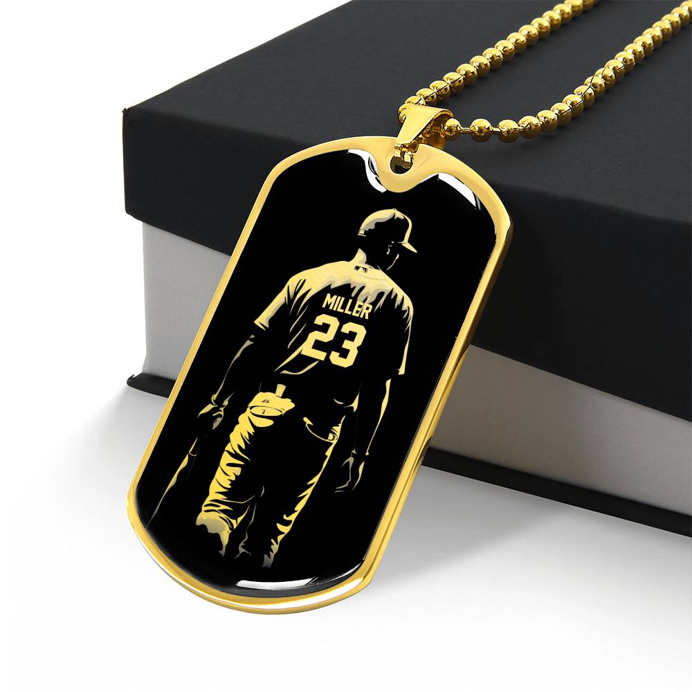 Personalized Baseball Necklace