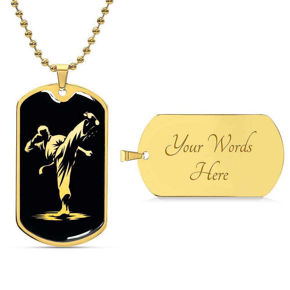 Personalized Karate Necklace