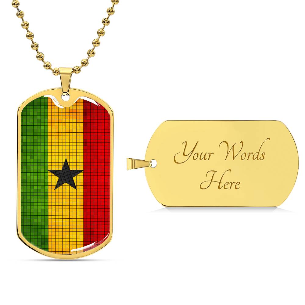 Personalized Flag of Ghana