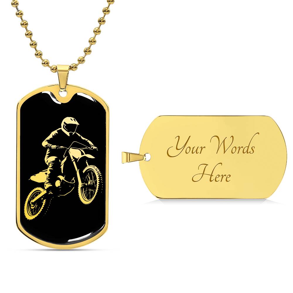 Copy Dirt Bike Motocross Necklace