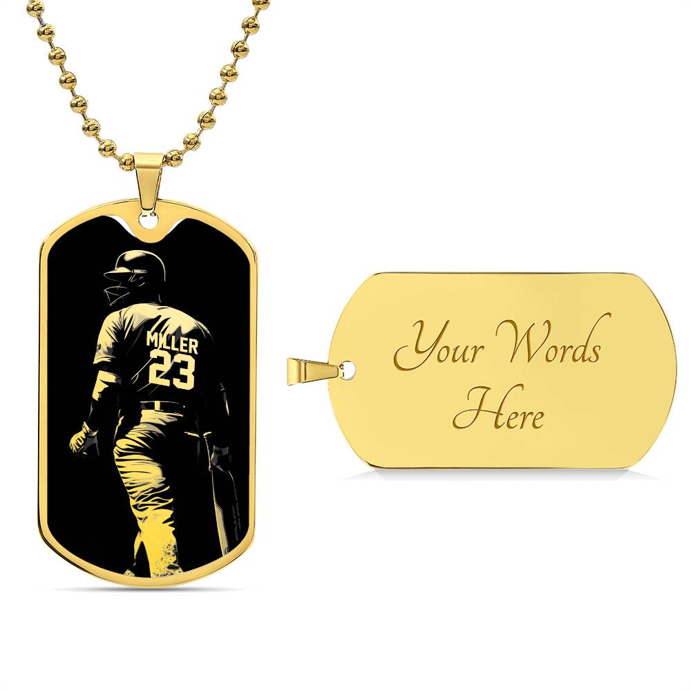 Personalized Cricket Necklace