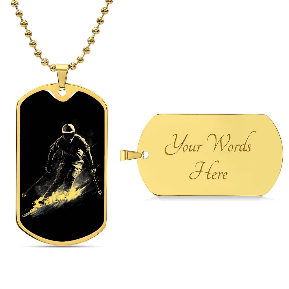 Personalized Ski Necklace
