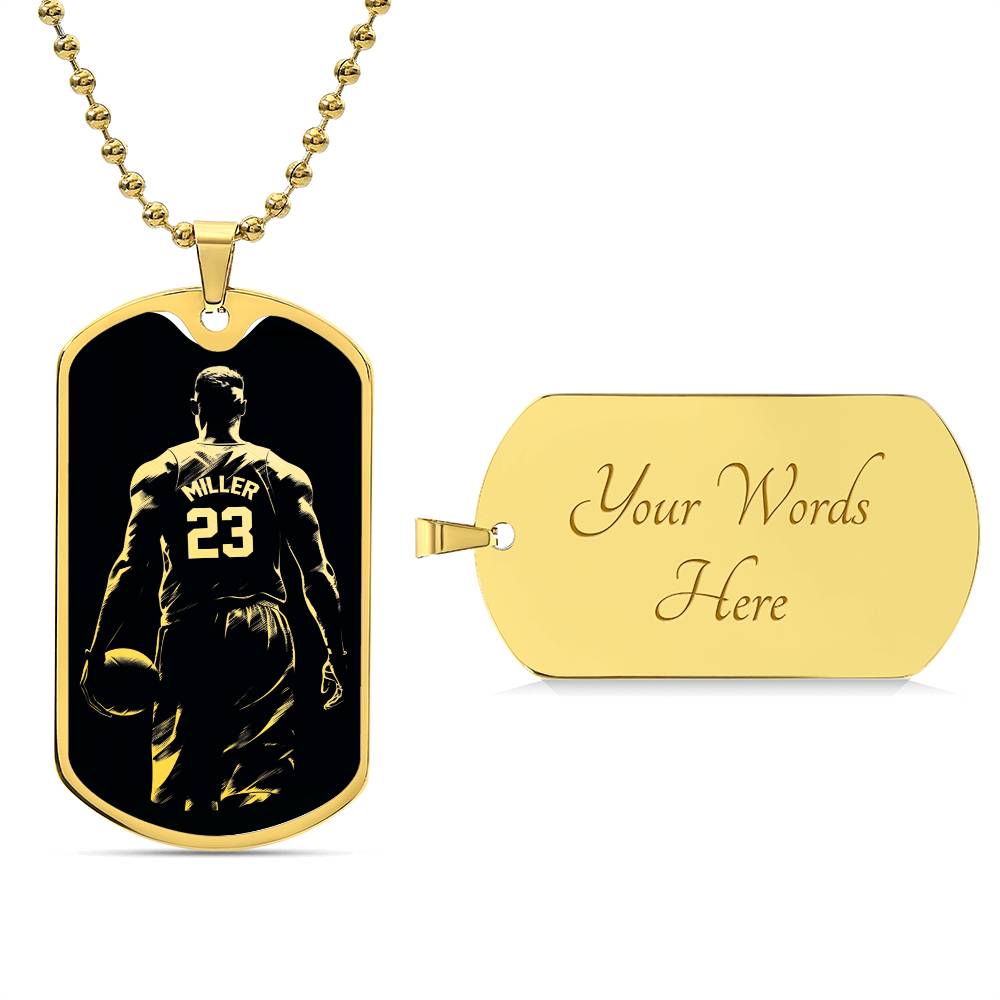 Personalized Basketball Necklace