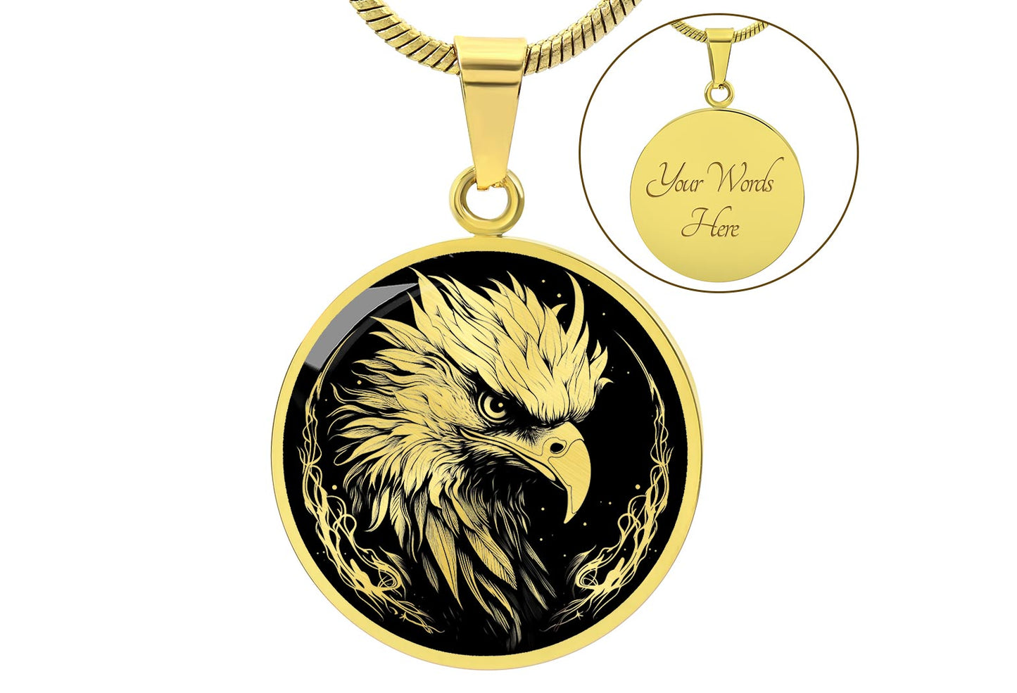 Personalized Phoenix Necklace