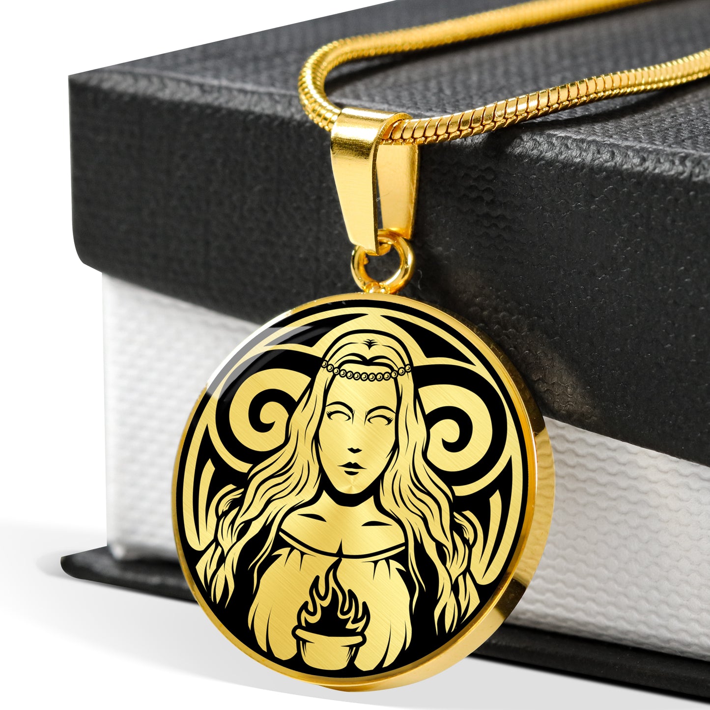 Brighid necklace - Celtic Hearth Goddess