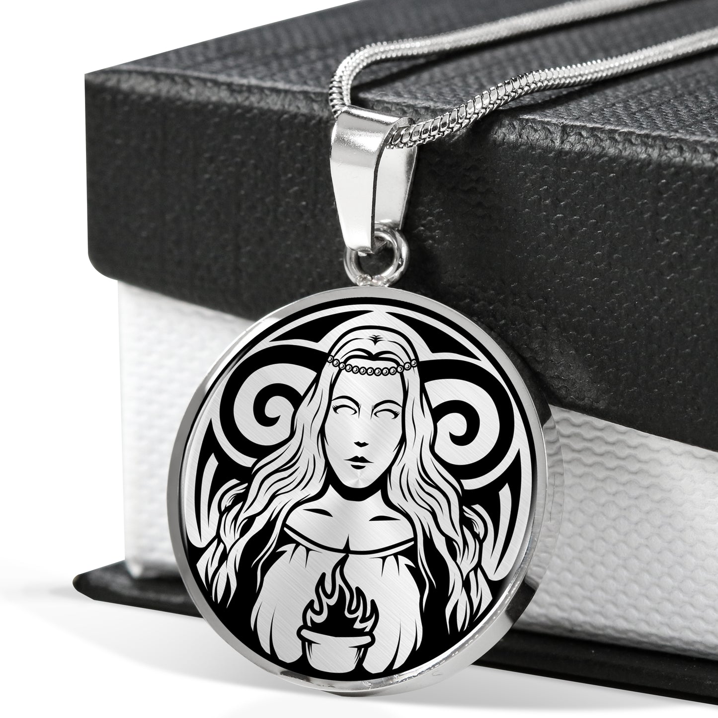 Brighid necklace - Celtic Hearth Goddess