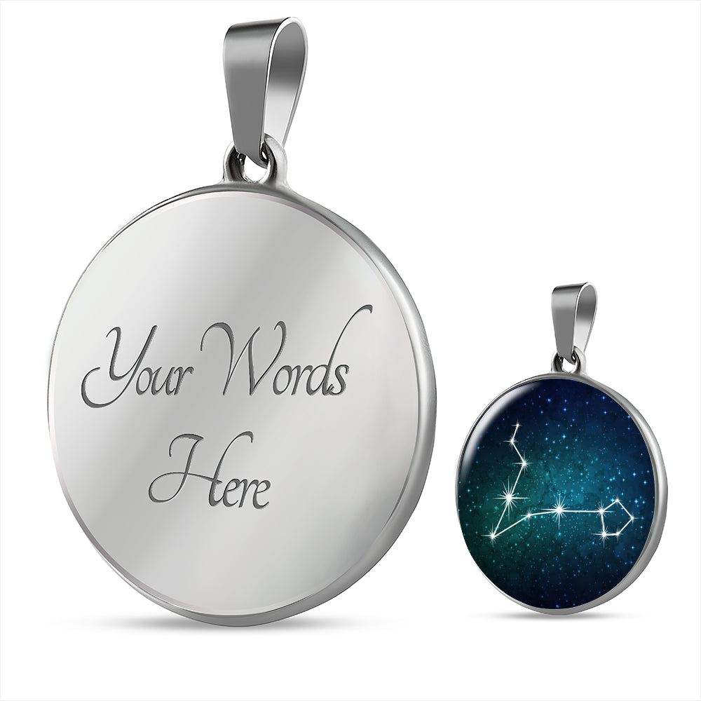 Pisces Necklace - zodiac necklace, constellation necklace