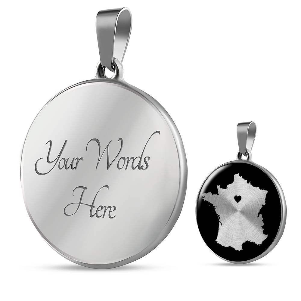 France Necklace - France Gift