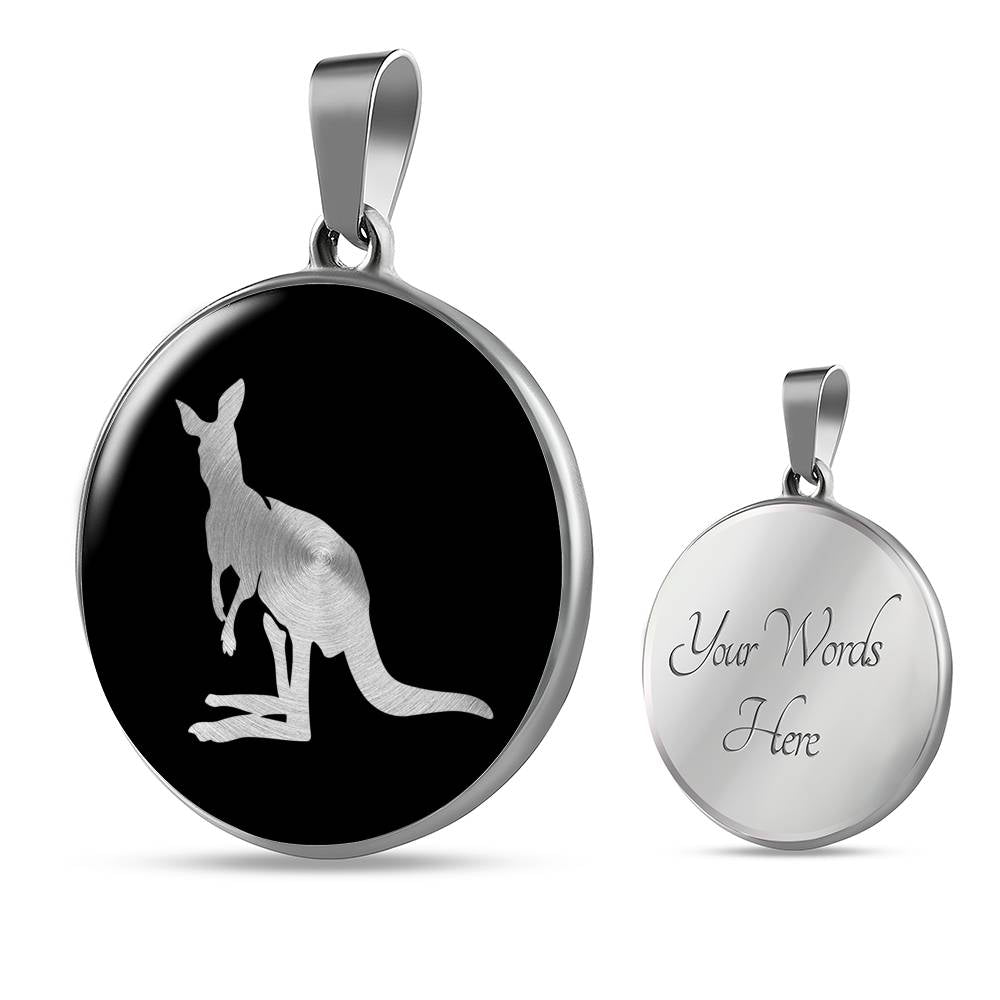 Kangaroo Necklace - Kangaroo Gift