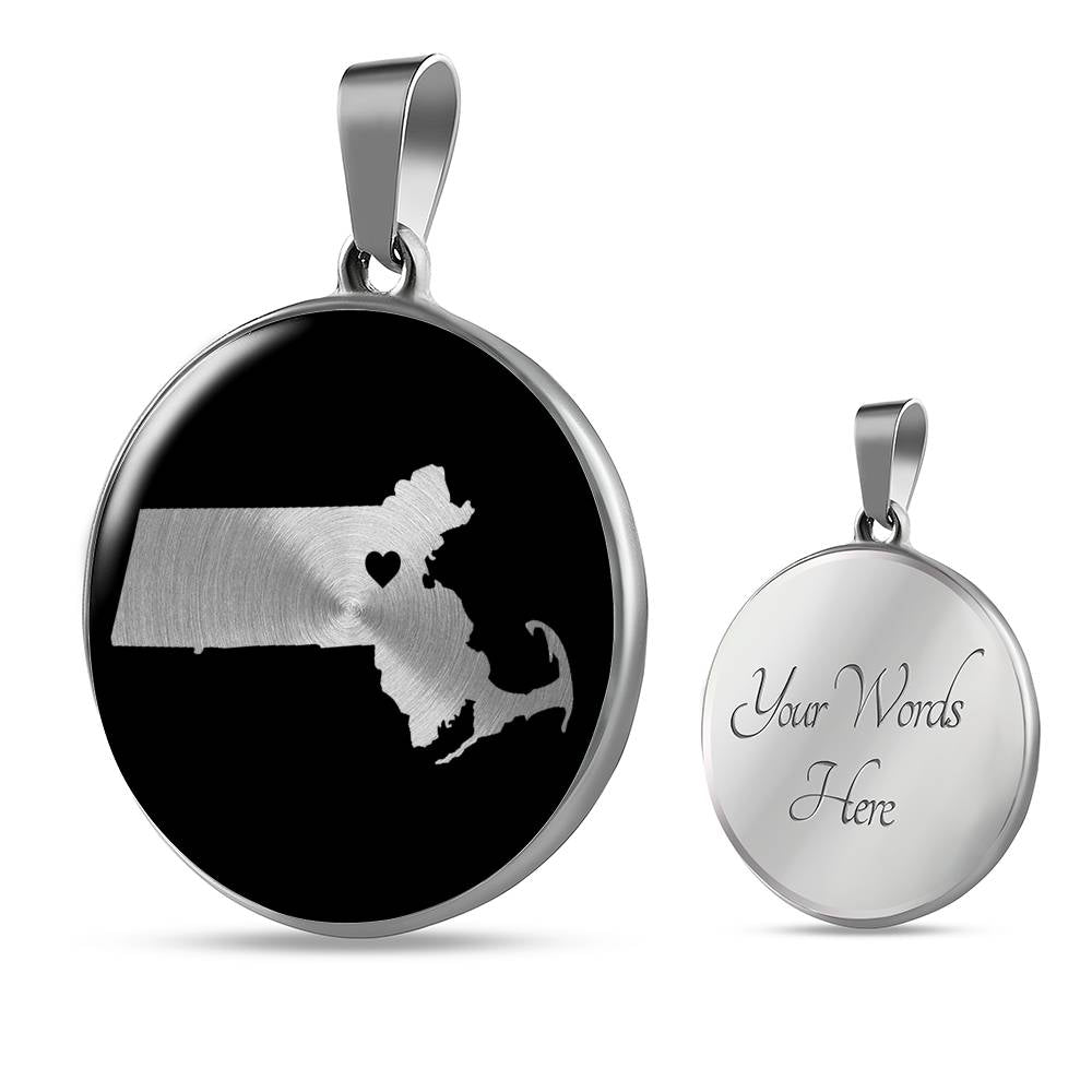 Massachusetts Necklace - Massachusetts Gift