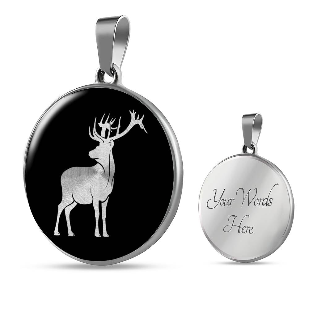 Deer Necklace Buck - Deer Gift