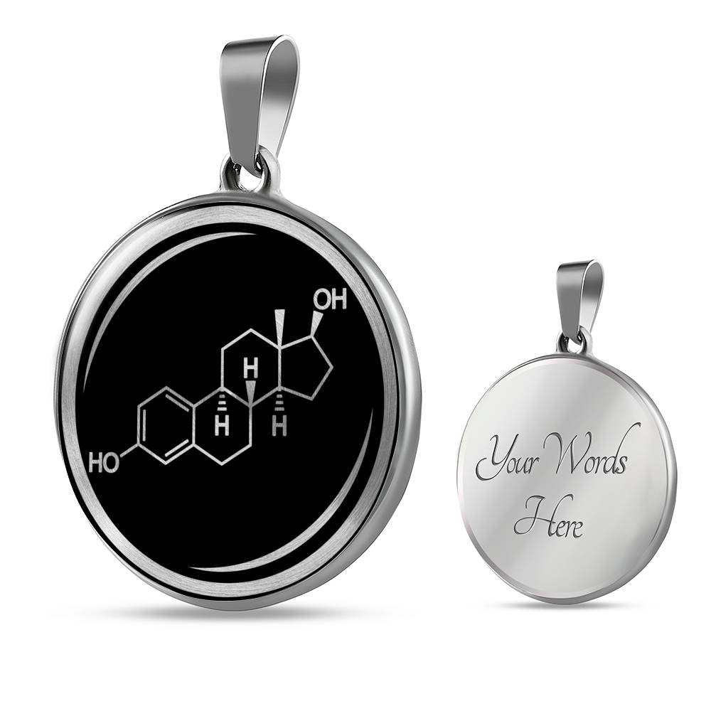 Estrogen Molecule Necklace - Feminist Jewelry