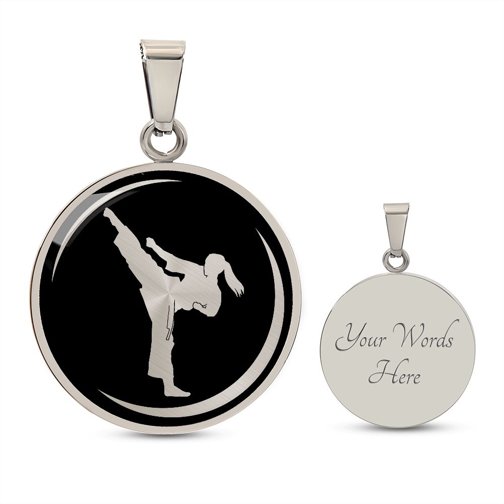 Woman Karate Necklace