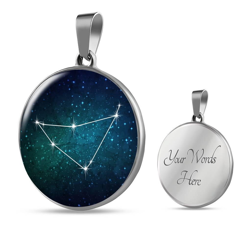 Capricorn Necklace - zodiac necklace, constellation necklace