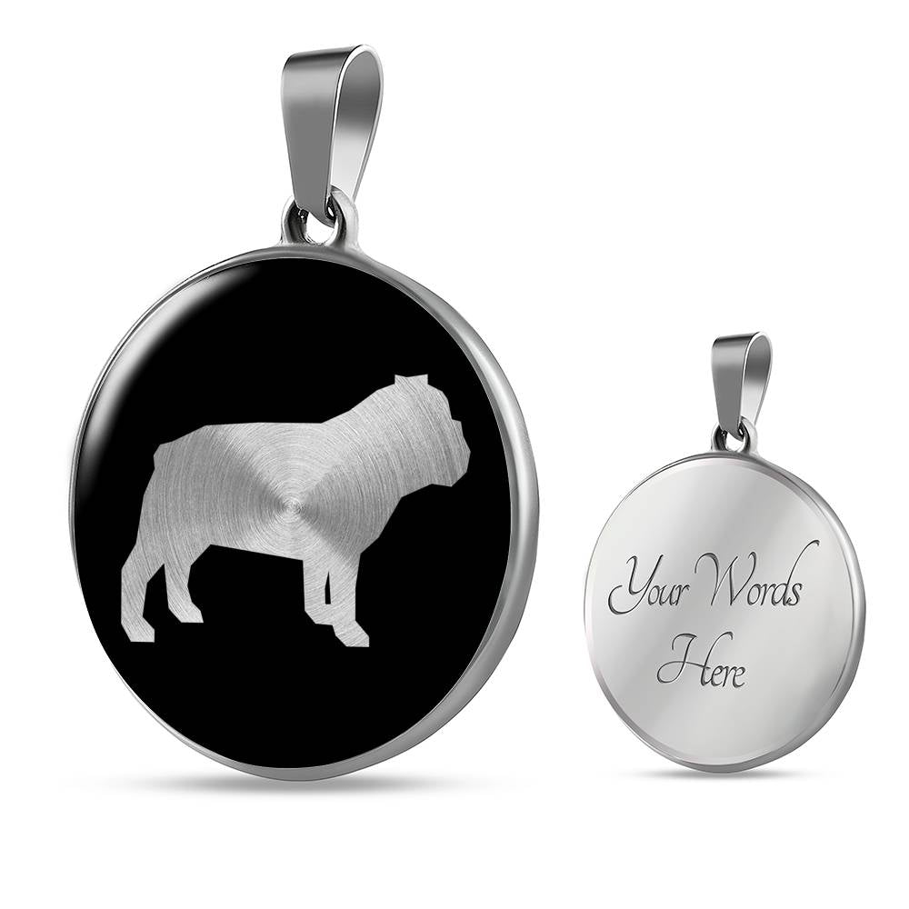 Bulldog Necklace - Bulldog Gift