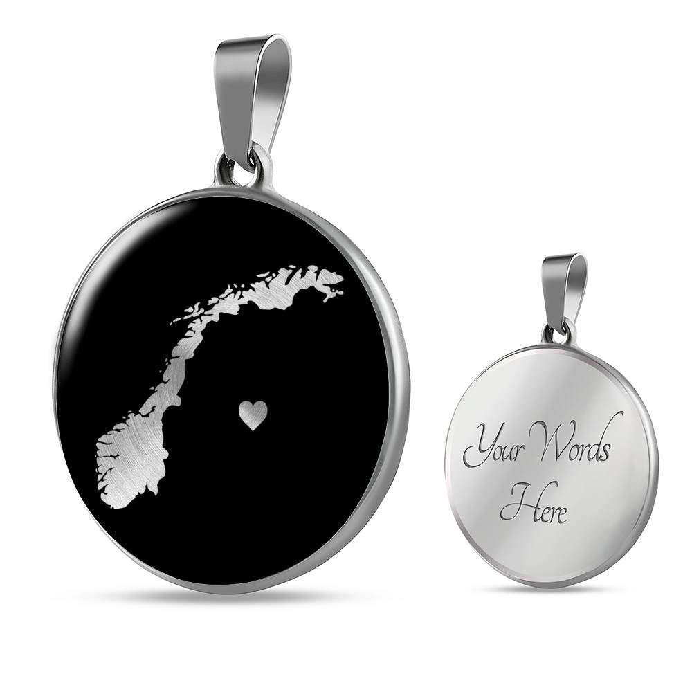 Norway Necklace - Norway Gift