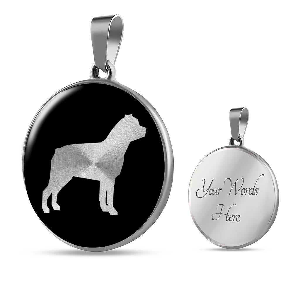 Rottweiler Necklace - Rottweiler Gift