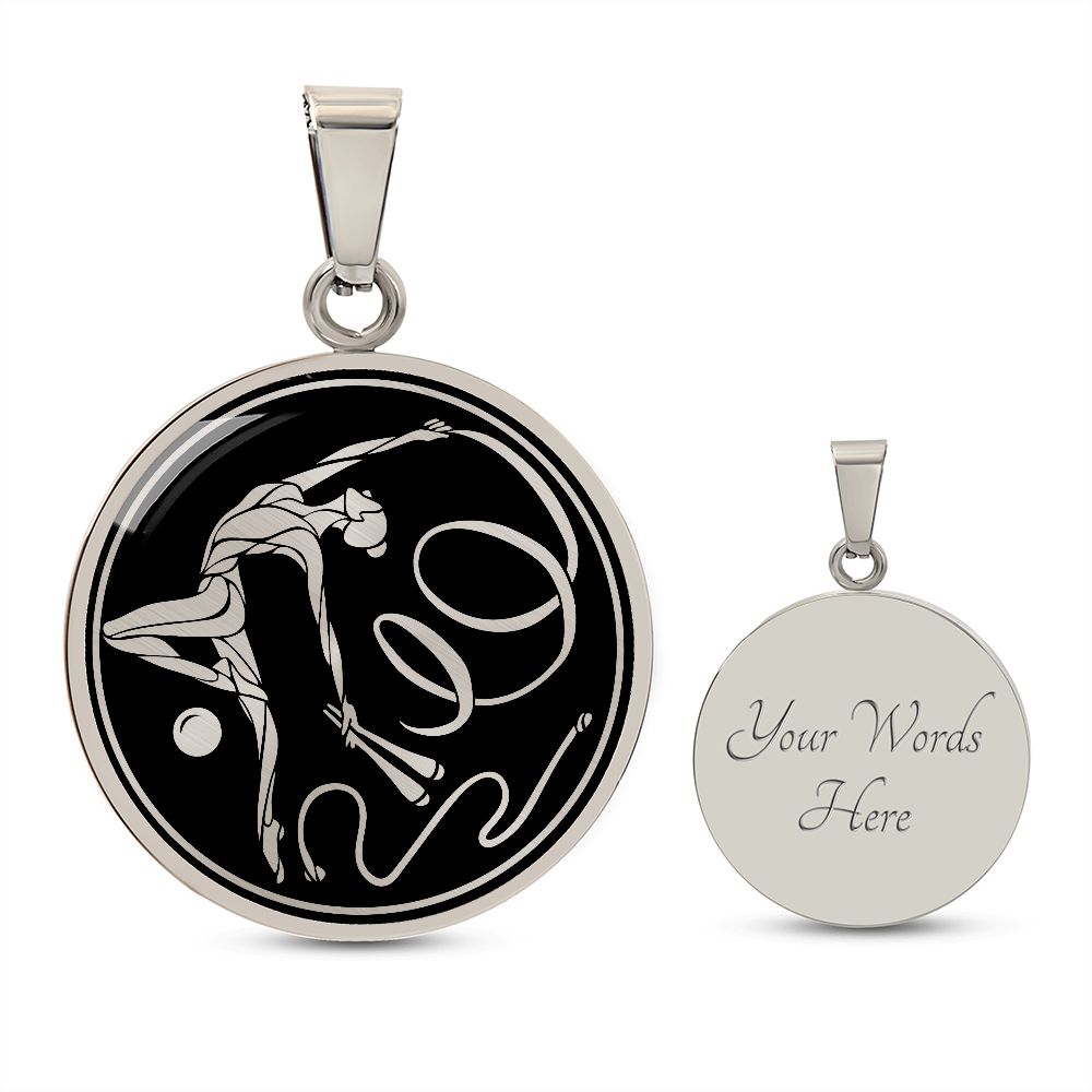 Woman Gymnastics Necklace