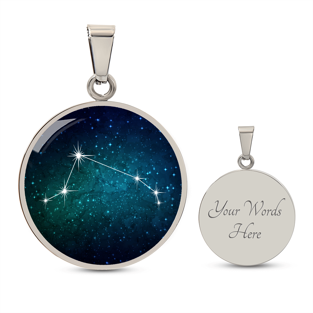 Aries Necklace - zodiac necklace, constellation necklace
