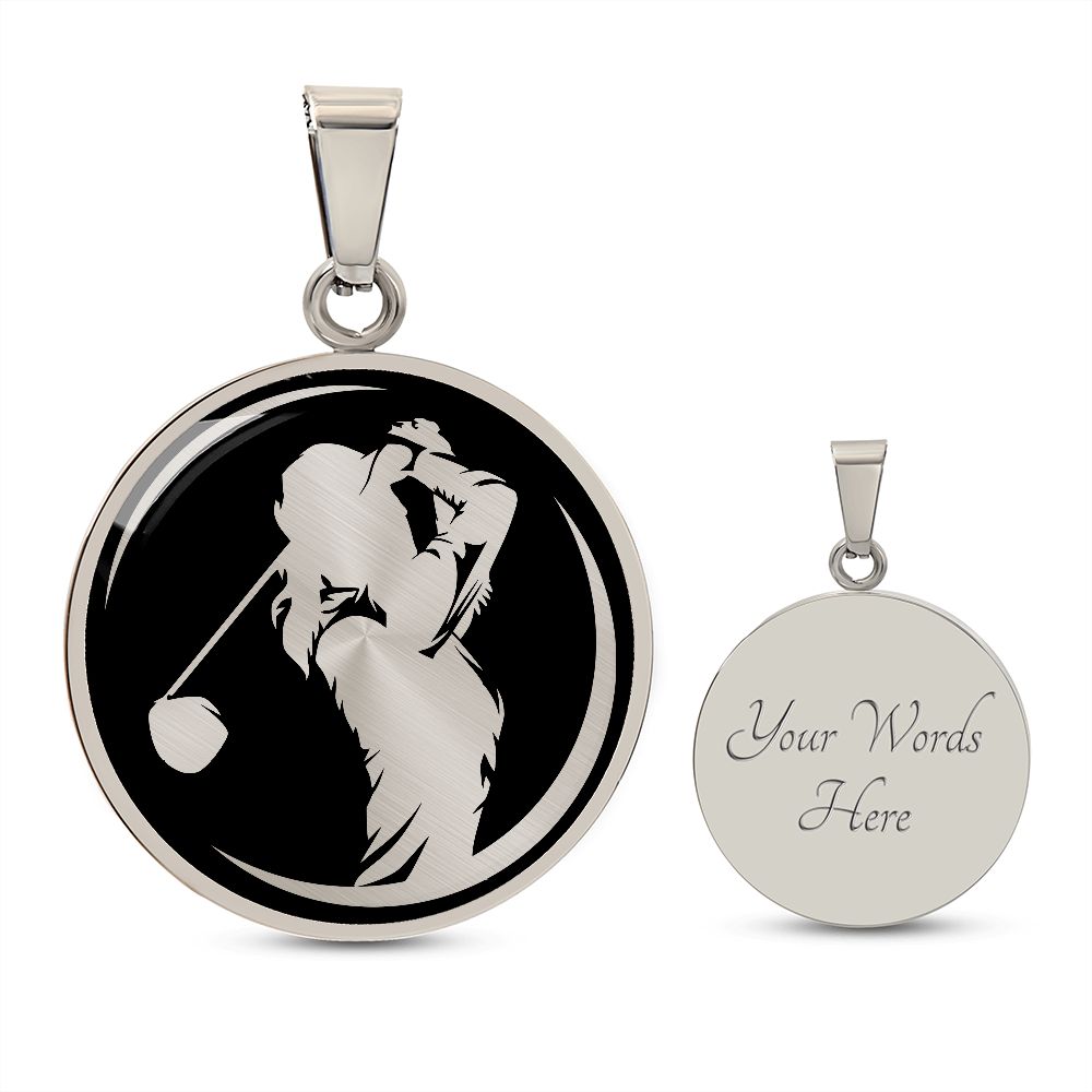 Woman Golf Necklace