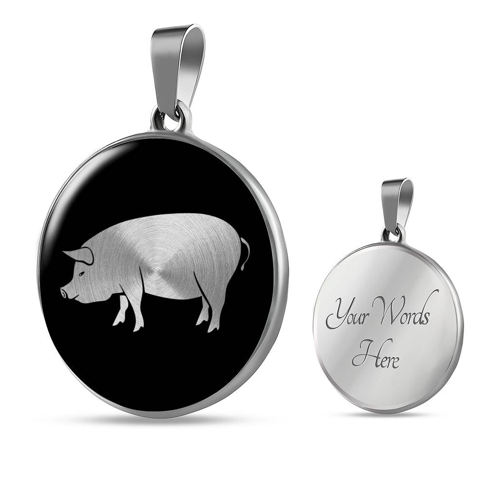 Pig Necklace - Pig Gift