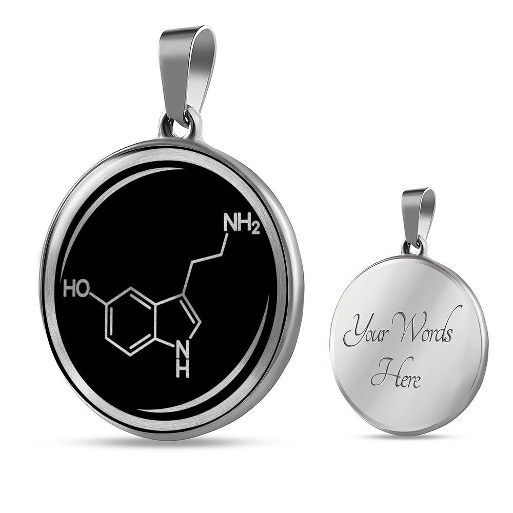 Serotonin Molecule Necklace - Happiness Hormone