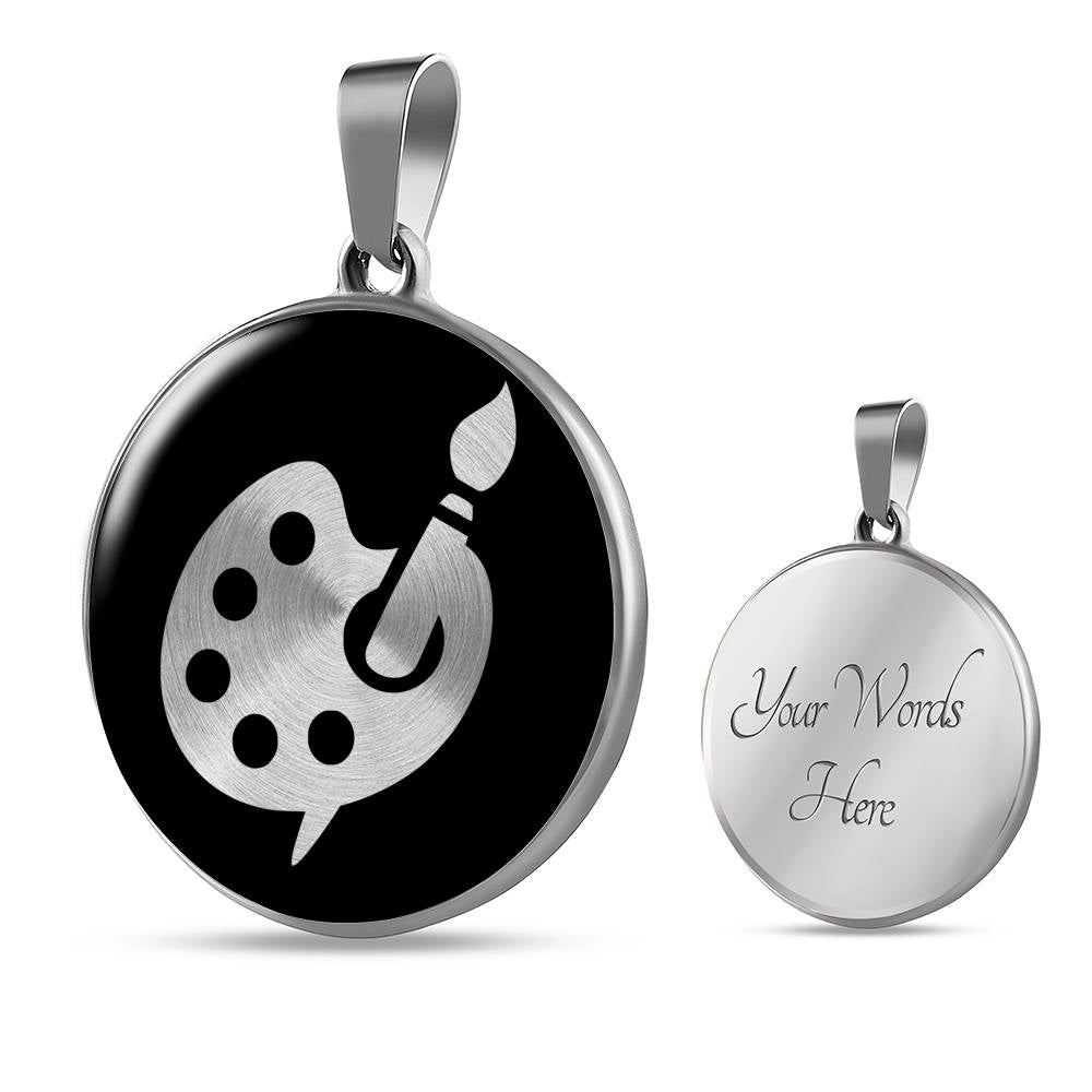 Artist Palette Necklace - Artist Gift