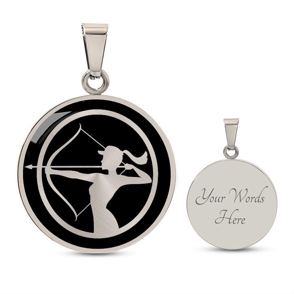 Woman Archery Necklace