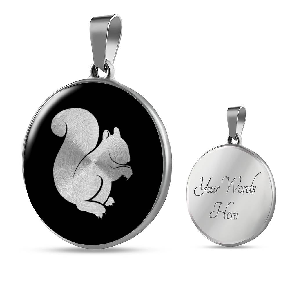 Squirrel Necklace - Squirrel Gift