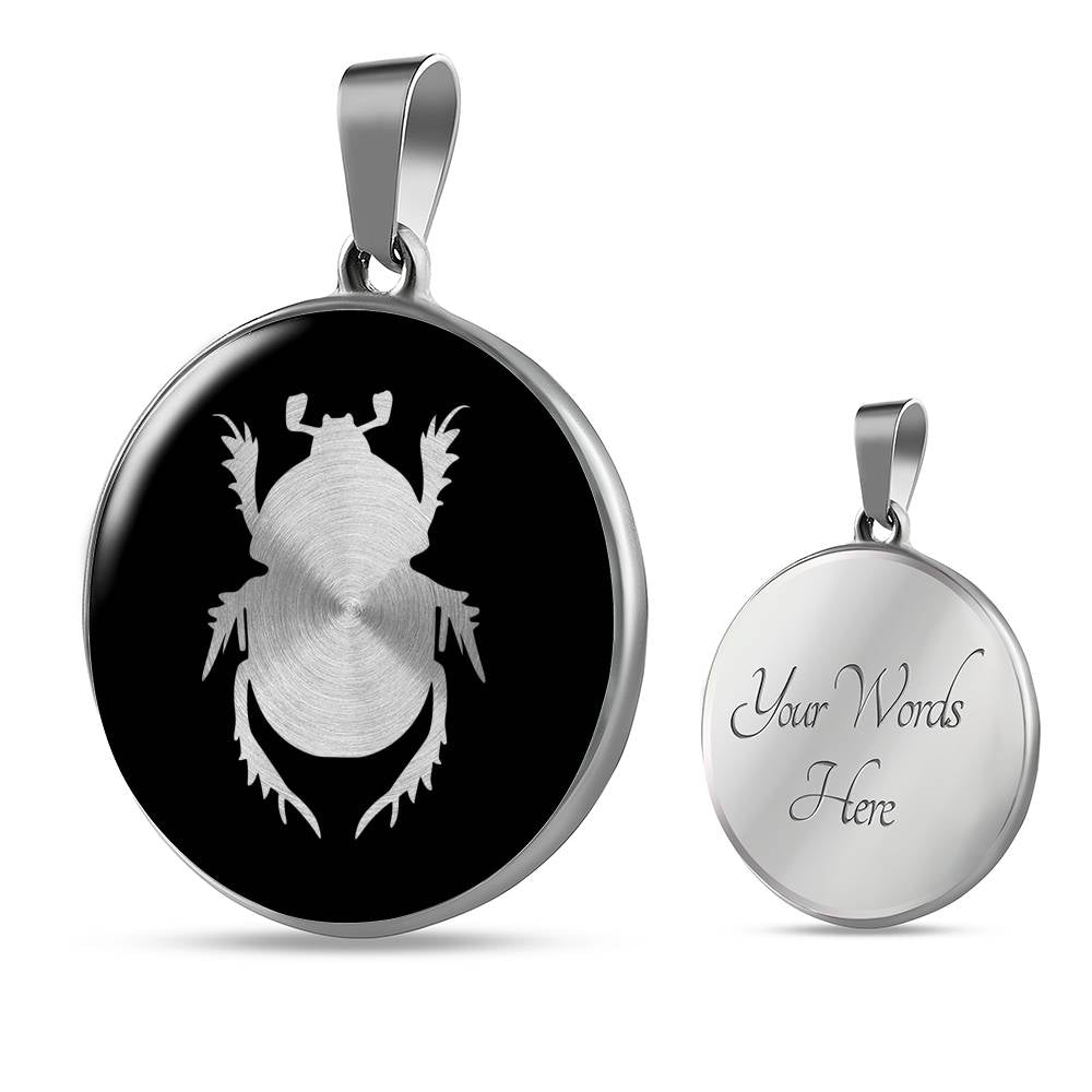 Beetle Necklace - Scarab Pendant