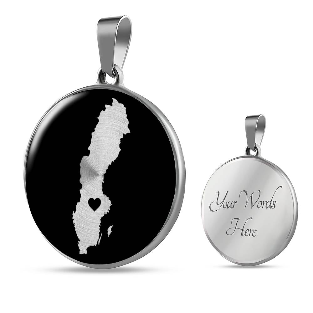Sweden Necklace - Sweden Gift