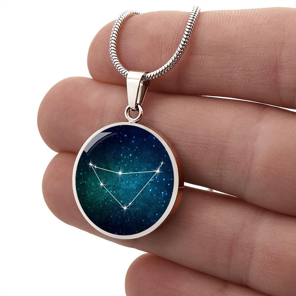 Capricorn Necklace - zodiac necklace, constellation necklace