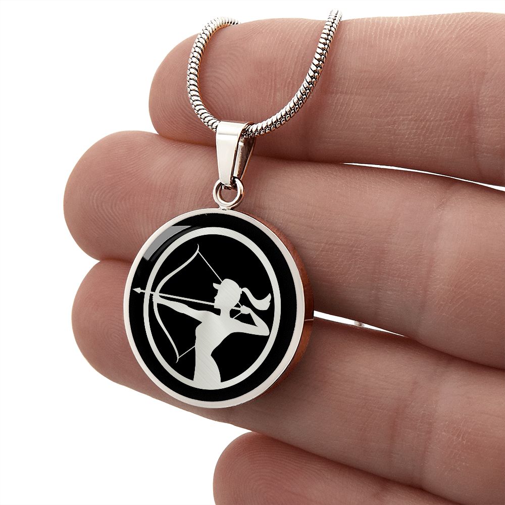 Woman Archery Necklace