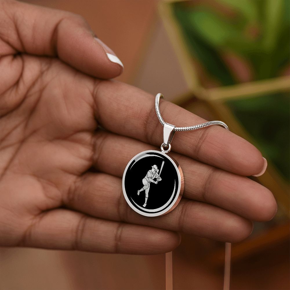 Woman Softball Necklace