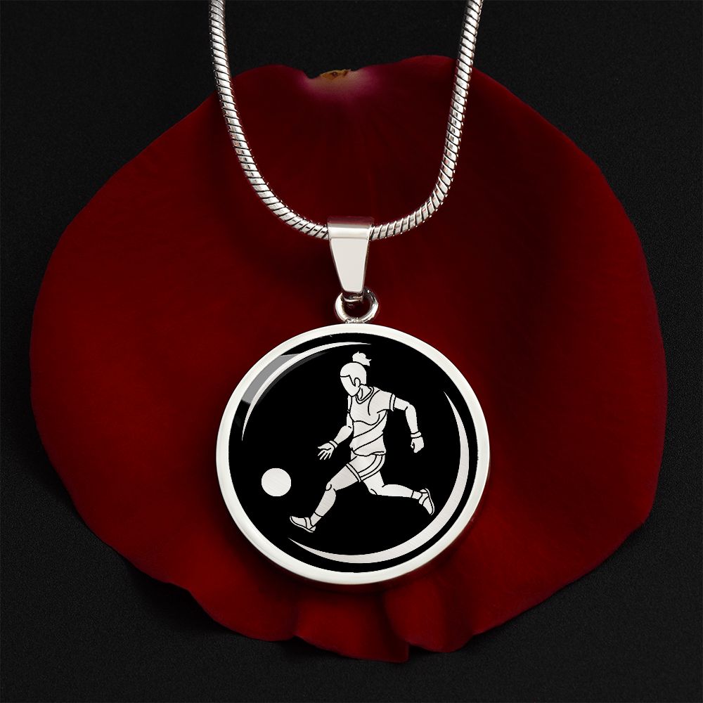 Woman Soccer Necklace