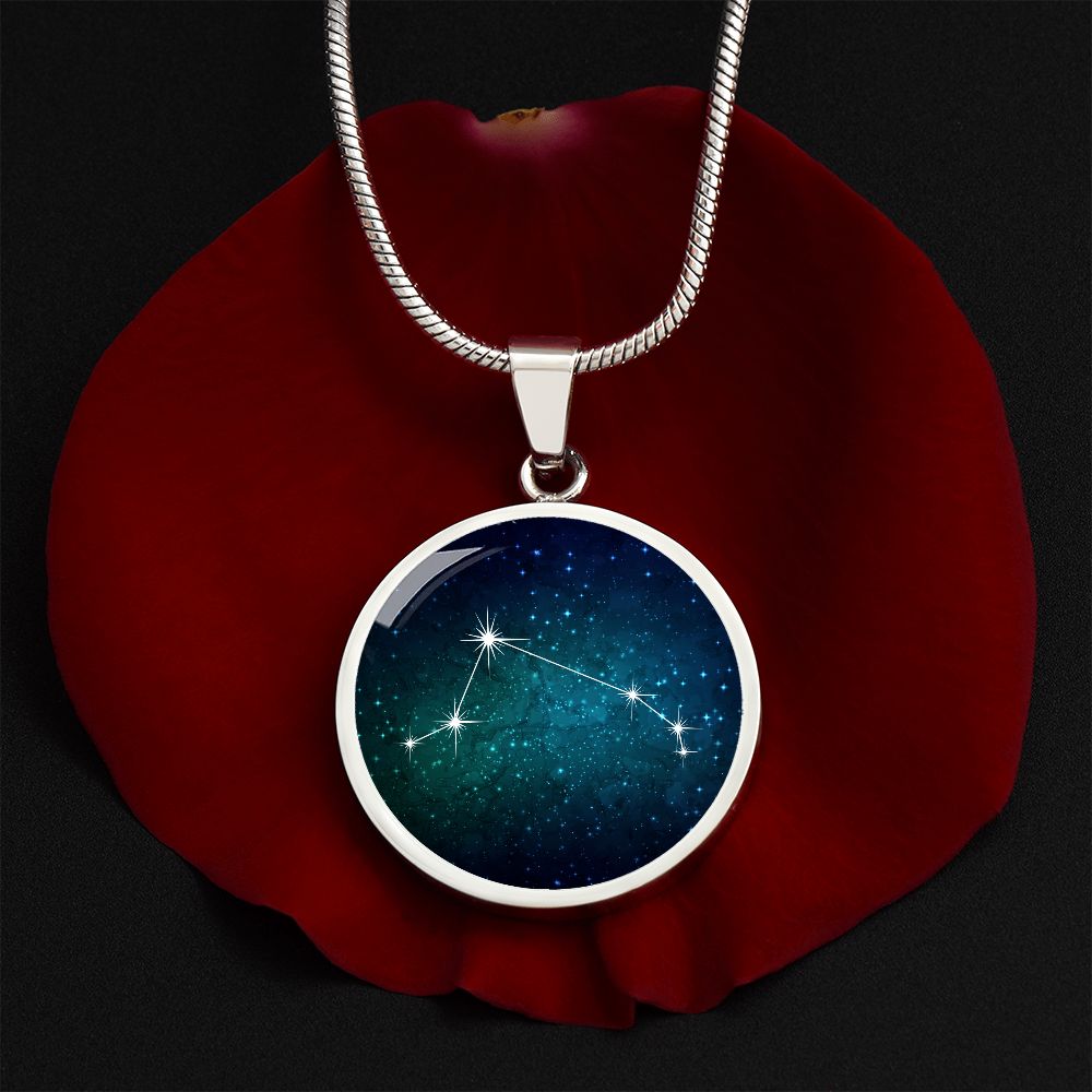 Aries Necklace - zodiac necklace, constellation necklace