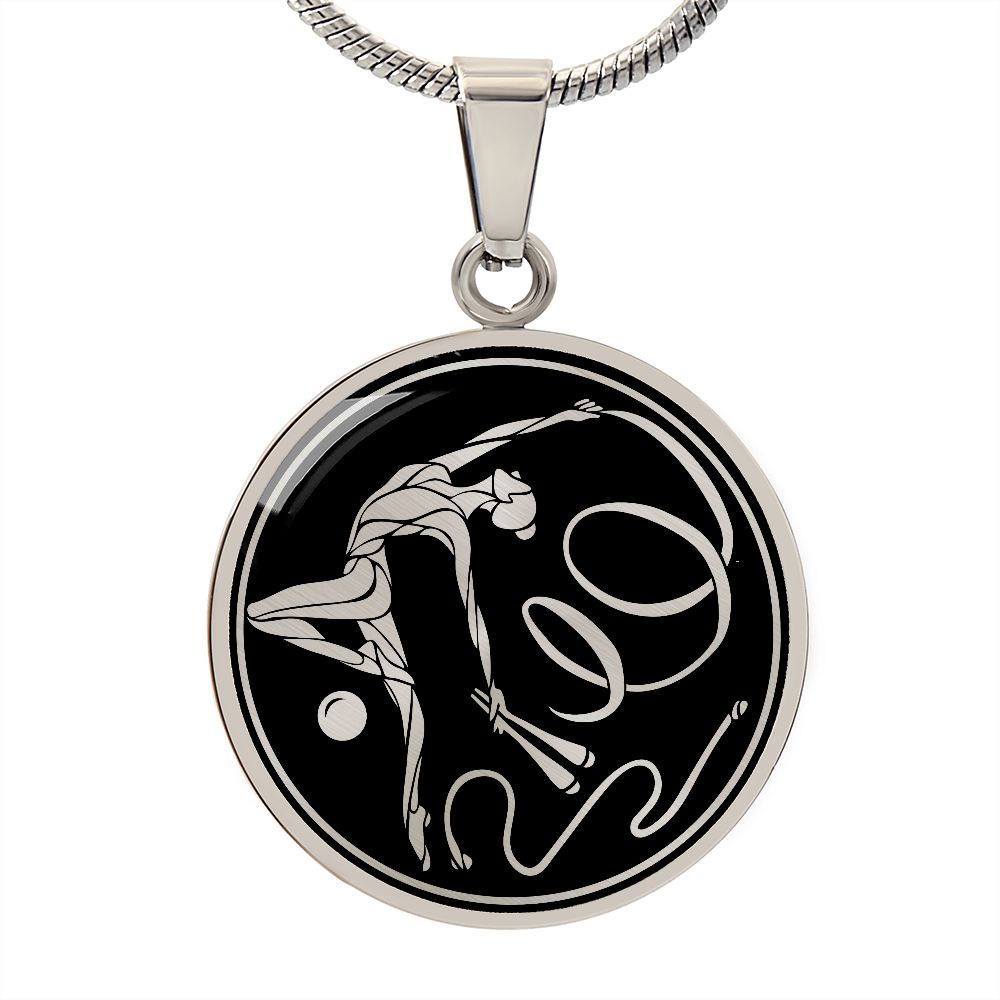 Woman Gymnastics Necklace