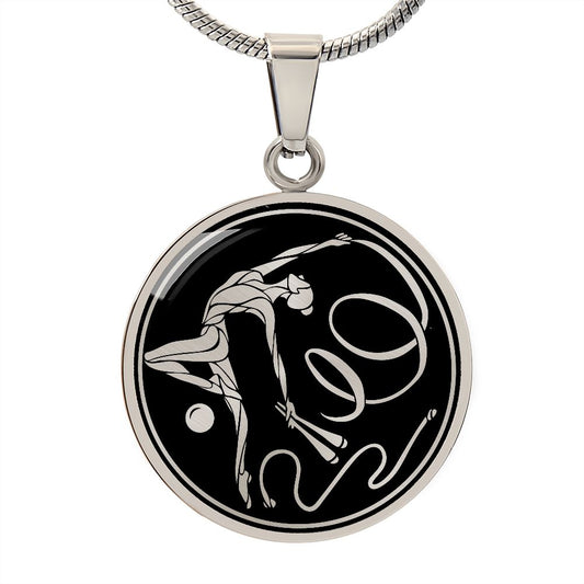 Woman Gymnastics Necklace