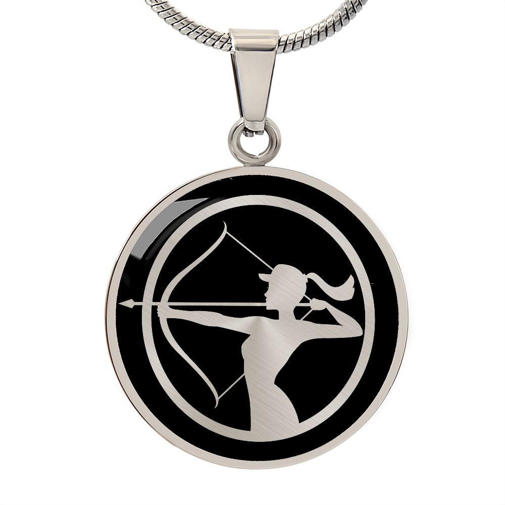 Woman Archery Necklace