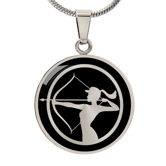 Woman Archery Necklace
