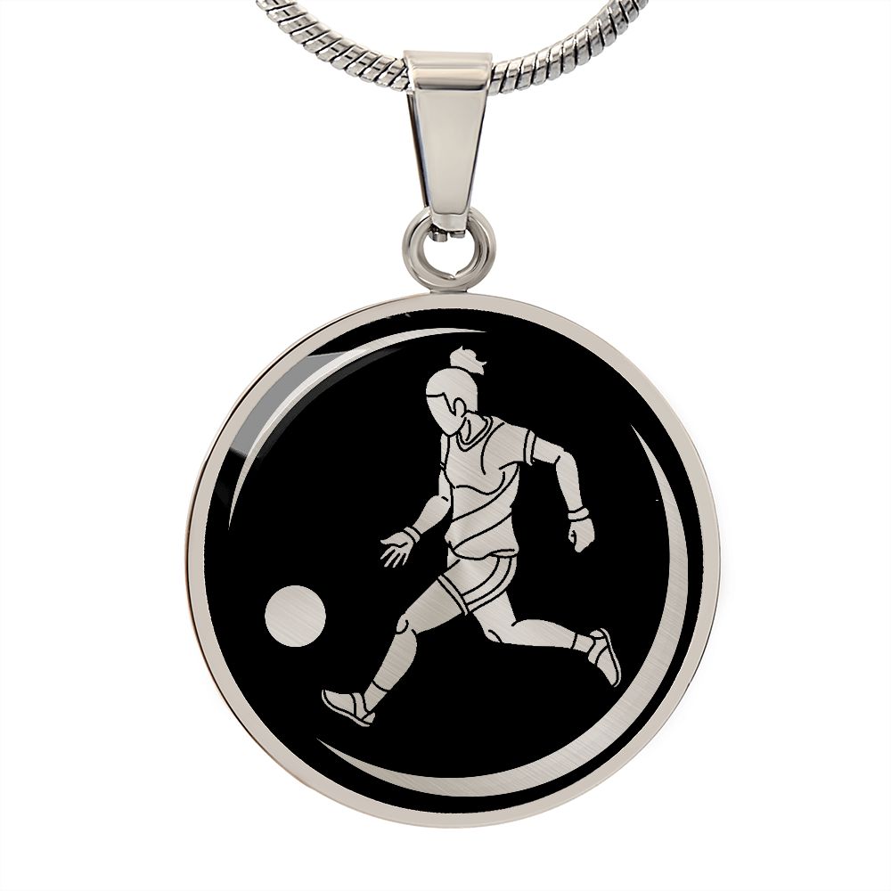 Woman Soccer Necklace