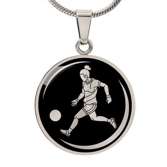 Woman Soccer Necklace