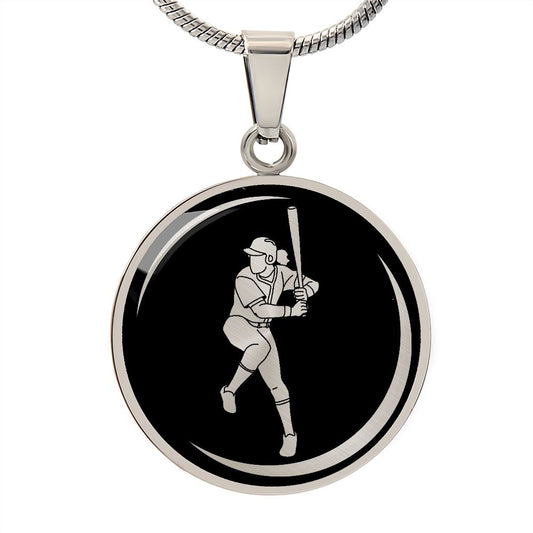 Woman Softball Necklace