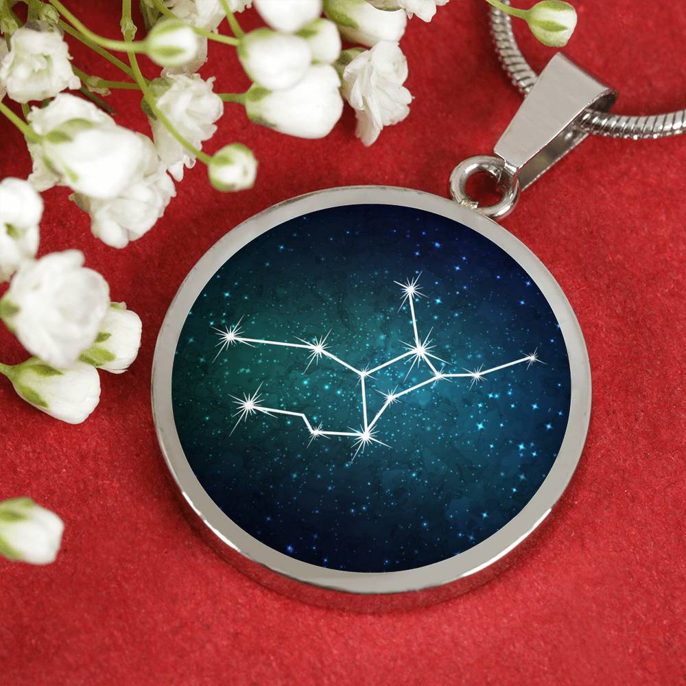 Virgo Necklace - zodiac necklace, constellation necklace