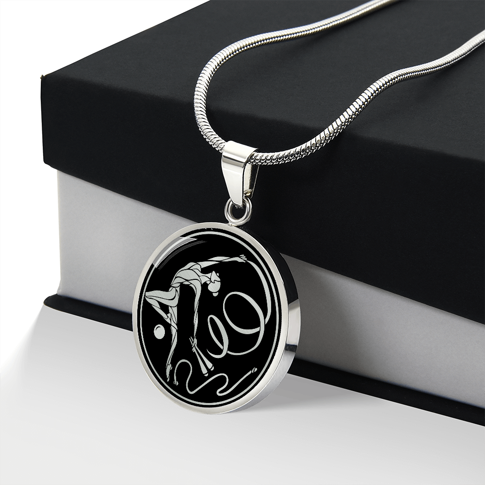 Woman Gymnastics Necklace