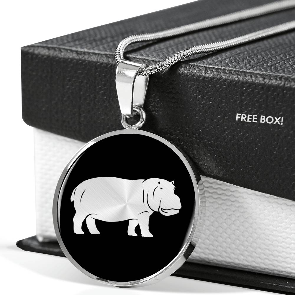 Hippopotamus Necklace - Hippo Gift