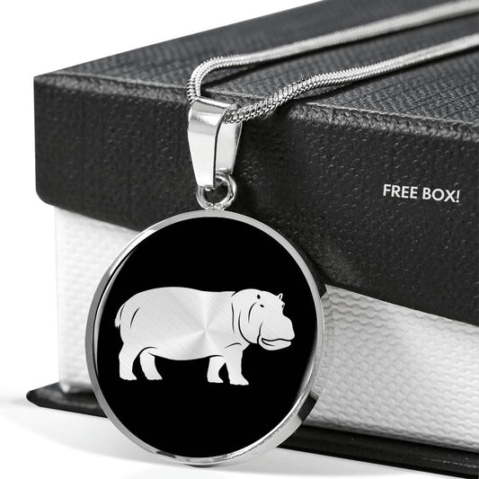 Hippopotamus Necklace - Hippo Gift